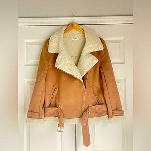 Brown Suede Pilot Jacket